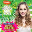 Já Sophia Abrahão ganhou o prêmio de Tuiteira Favorita no "Meus Prêmios Nick 2013"