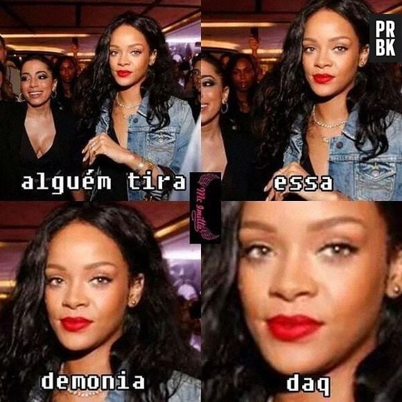 Depois de tentar tietar Rihanna, Anitta vira meme na internet