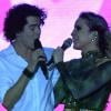 Sam Alves e Claudia Leitte mostraram harmonia ao cantar juntos