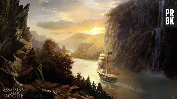 Em "Assassin's Creed: Rogue": artbook das paisagens náuticas