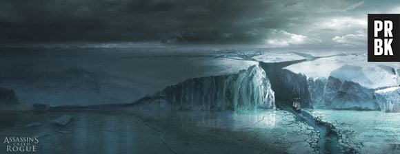 A paisagem de "Assassin's Creed: Rogue": ártica, cheia de Icebergs