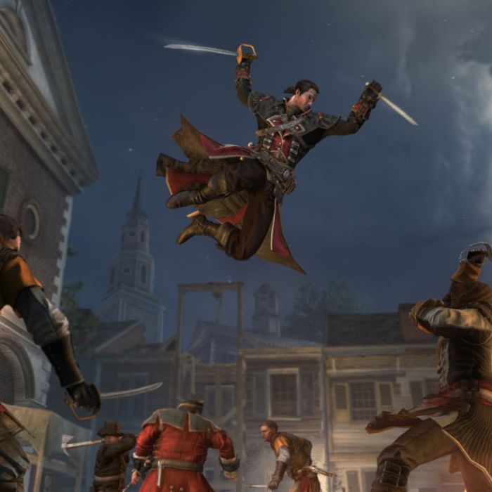  Personagem principal &amp;eacute; um templario e ataca usando duas espadas em &quot;Assassin&#039;s Creed: Rogue&quot; 
