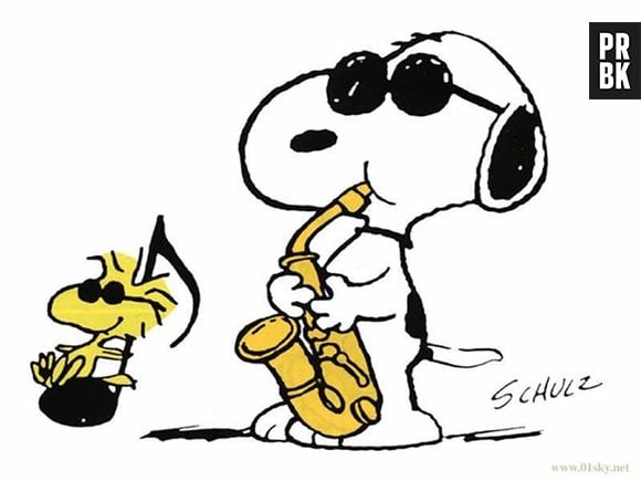 Snoopy e seu pássaro de estimação