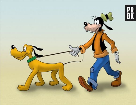 Pateta e Pluto, os dois cachorros da Disney