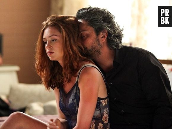 José Alfredo (Alexandre Nero) e Maria Isis (Marina Ruy Barbosa) são amantes em "Império"