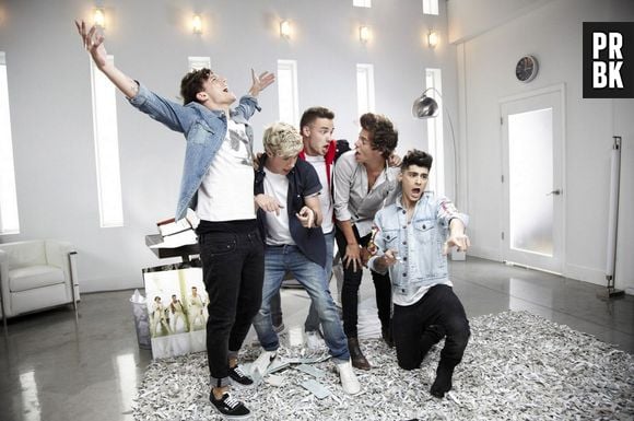 One Direction nas gravações do clipe "Best Song Ever"