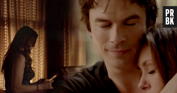 Elena (Nina dobrev) sente saudades de Damon (Ian Somerhalder), em "The Vampire Diaries"