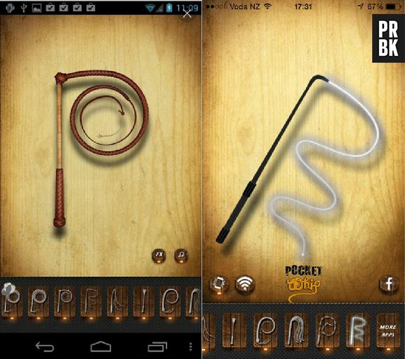 Mova o smartphone e simule uma bela chicotada com "Pocket Whip"