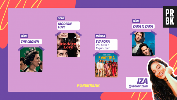 Viciei do Purebreak: Iza indica "Cara x Cara", "The Crown" e mais