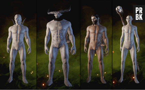 Na festa do cabide em "Dragon Age: Inquisition",Cole, Iron Bull, Blackwall e Solas estão convidados