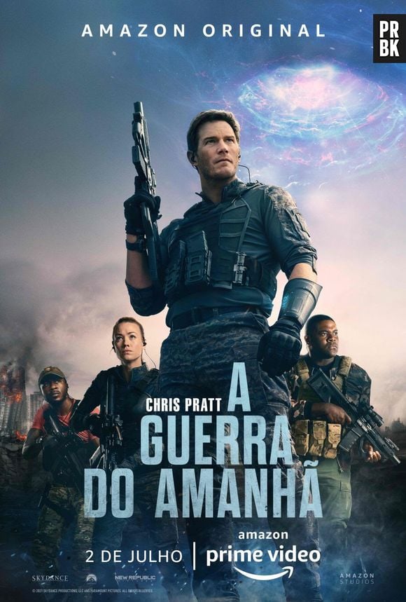 "A Guerra do Amanhã": Um pai de família precisa lutar numa futura guerra, em que o destino da humanidade dependerá de como ele lidará com os erros do passado.