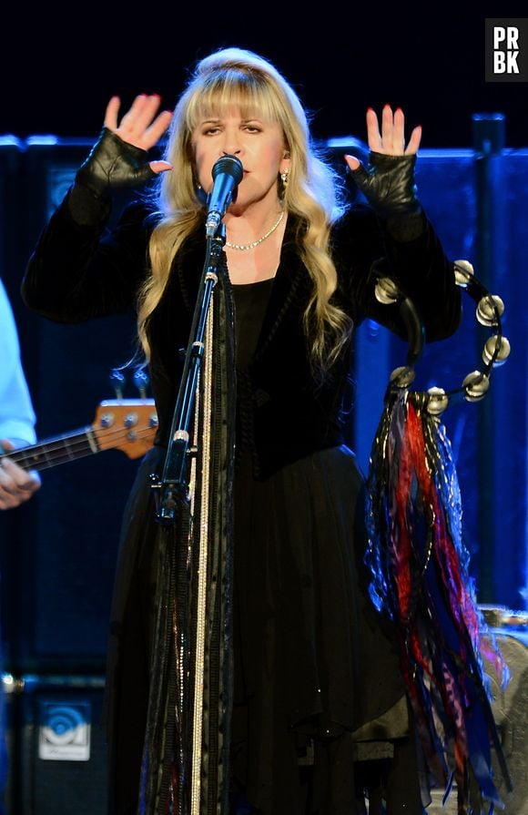 Stevie Nicks é conhecida por usar roupas de tons escuros e muitos acessórios, bem na vibe de "American Horror Story: Coven"!