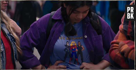 Trailer de "Ms. Marvel" faz referências à super-heroínas que inspiram Kamala Khan (Iman Vellani), como a Capitã Marvel (Brie Larson)