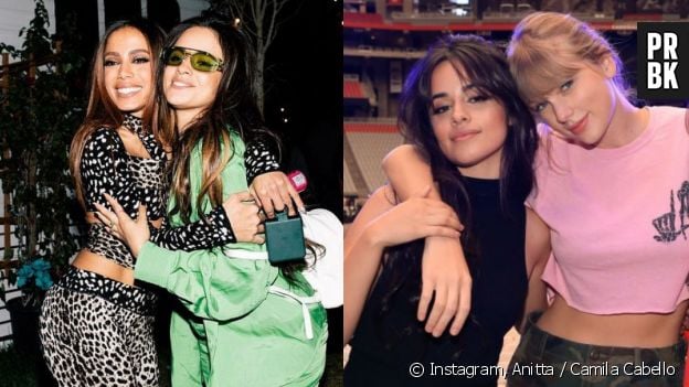 Amizade do pop: Anitta e Taylor Swift são super amigas de Camila Cabello