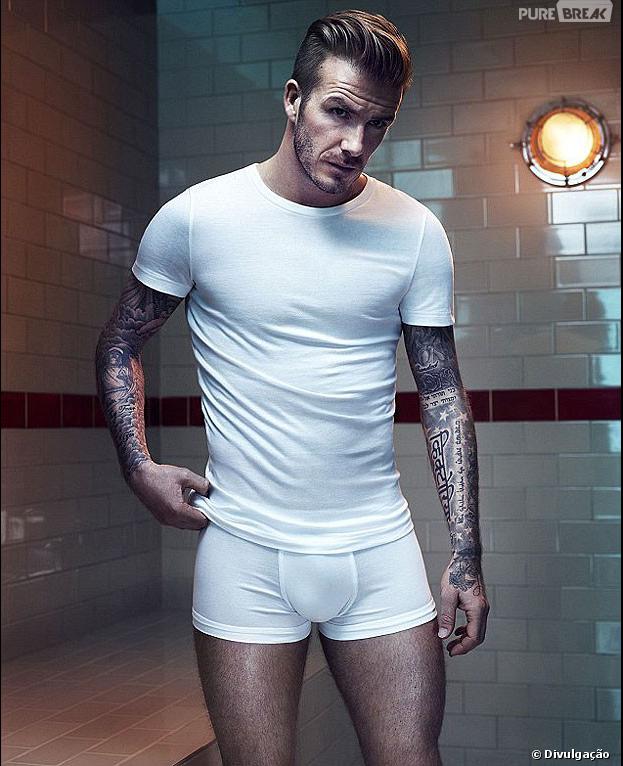 Aos 38 anos, David Beckham mostra que está com tudo em cima e posa de cueca para a sua linha de roupas íntimas