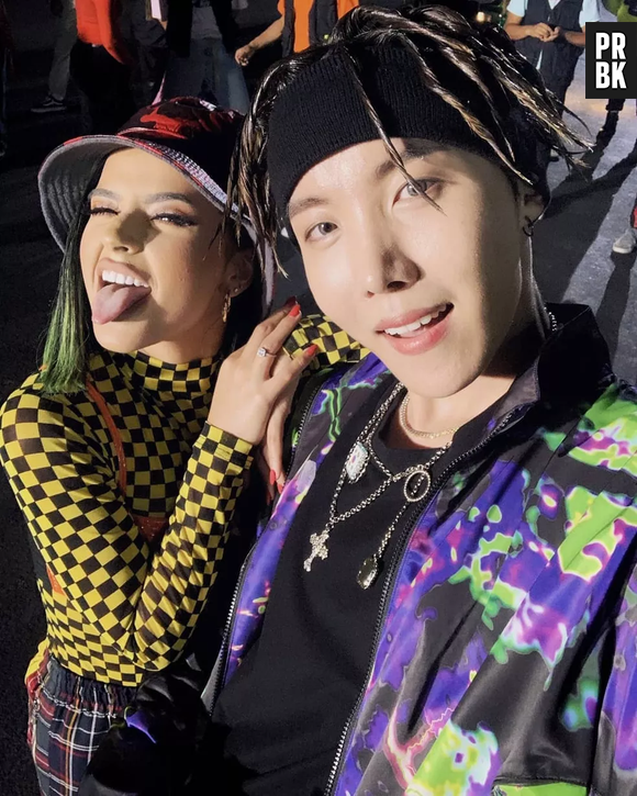 J-Hope poderia chamar Becky G para cantar "Chicken Noodle Soup" no Lollapalooza