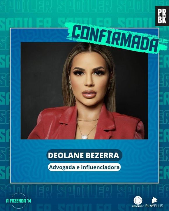 "A Fazenda 14": Dra. Deolane Bezerra é confirmada no reality e chega como uma das favoritas da nova edição