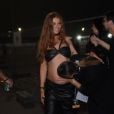 Rock in Rio: Cíntia Dicker mostrou barriguinha de grávida no 6º dia de festival
