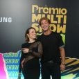 Prêmio Multishow 2022: Larissa Manoela e André Luiz Frambach no tapete