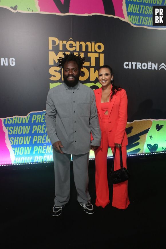 Prêmio Multishow 2022: Douglas Silva e Carol Samarão no evento