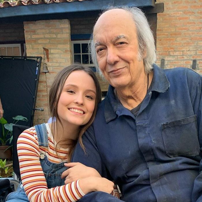 Erasmo Carlos foi avô de Larissa Manoela no filme &quot;Modo Avião&quot;