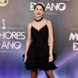 Melhores do Ano 2022: Luisa Arraes aposta em look com pegada dark, com vestido curto com babados