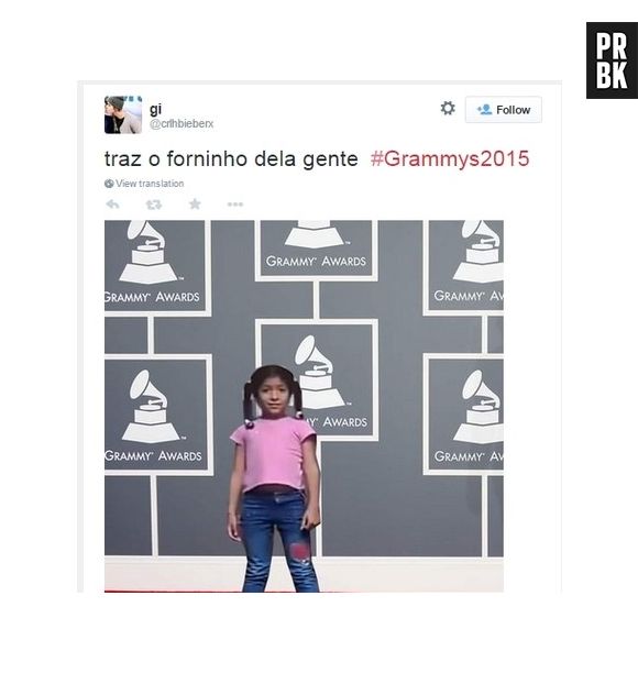 Até a Giovanna do "segura o forninho" virou meme depois do Grammy 2015!