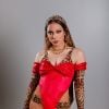 O primeiro look usado por Anitta exala sensualidade