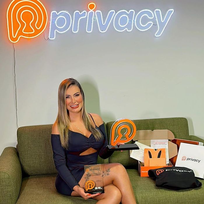 Andressa Urach faz sucesso na plataforma de conteúdo adulto &quot;Privacy&quot;
