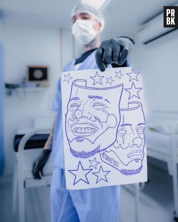 Retrato de Mc Pedrinho inspirou tatuagem que o próprio cantor fez no bumbum