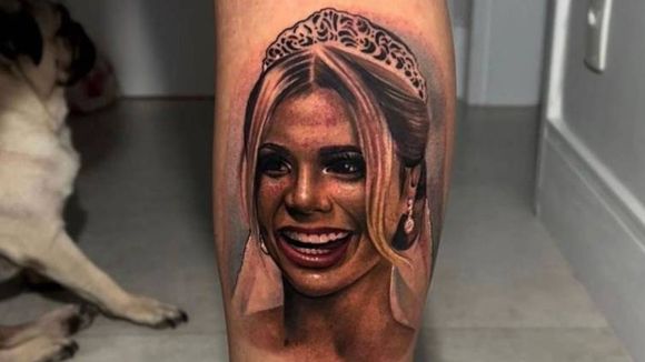 Tatuagem com rosto de Lexa é coberta 1 mês após separação de MC Guimê. Veja resultado!