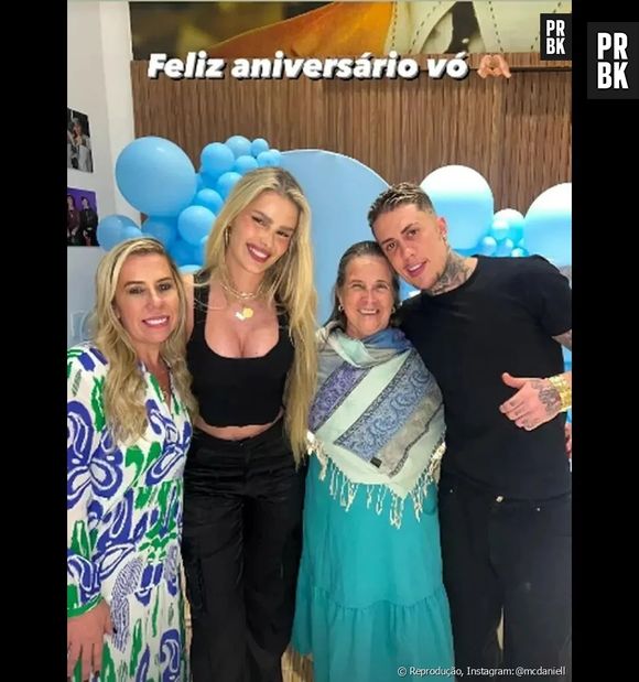 Yasmin Brunet foi em festa da família de MC Daniel