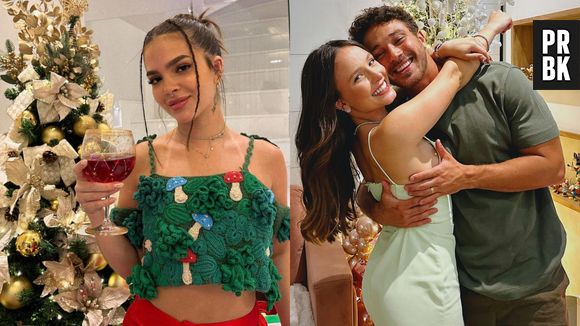 Mel Maia e Larissa Manoela usaram looks verde no Natal