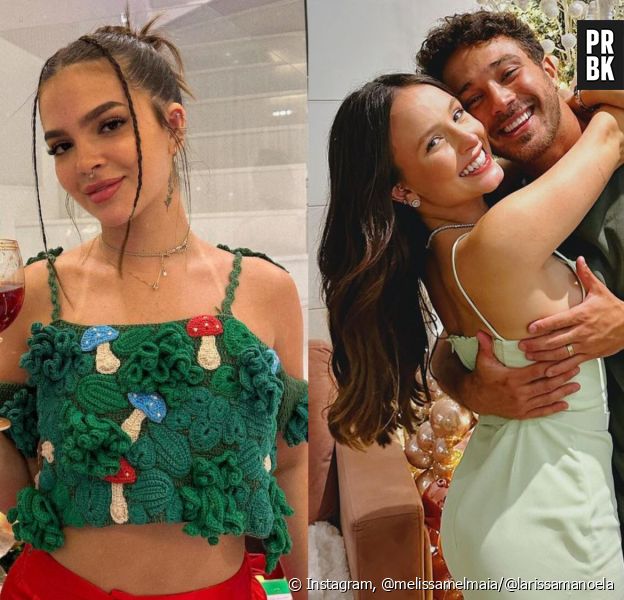 Mel Maia e Larissa Manoela usaram looks verde no Natal