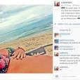Carolina Caetano Bianchi mostrou a barriga de três meses de gravidez no Instagram e revelou que o nome do filho de Caio Castro será Joshua