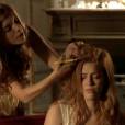  Recentemente, B&eacute;lgica (Giovanna Lancellotti) cortou o cabelo de Gaby (Sophia Abrah&atilde;o) em "Alto Astral" 