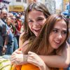 Bruna Marquezine e Tatá Werneck mostraram muita sintonia em gravação da novela "I Love Paraisópolis"