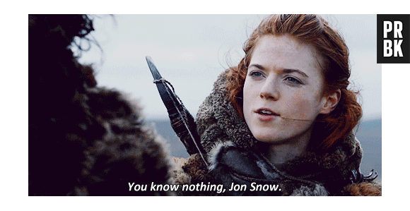 Frase de "Game of Thrones: "You know nothing, Jon Snow"