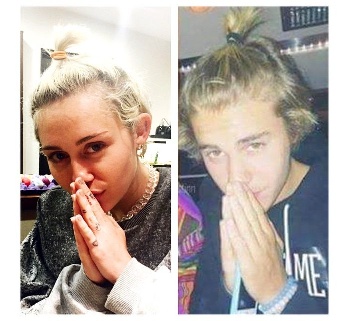 Miley Cyrus Sacaneia Justin Bieber E Seu Rabinho De Cavalo Em Publicacao No Instagram Purebreak