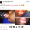 Adolescentes conseguem ter os lábios de Kylie Jenner temporariamente sugando o ar de uma garrafa de vidro com a boca