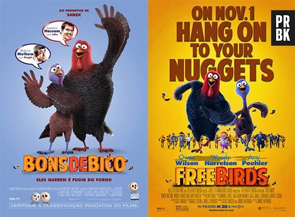 Animação "Bons de Bico" era intitulada como "Free Birds"