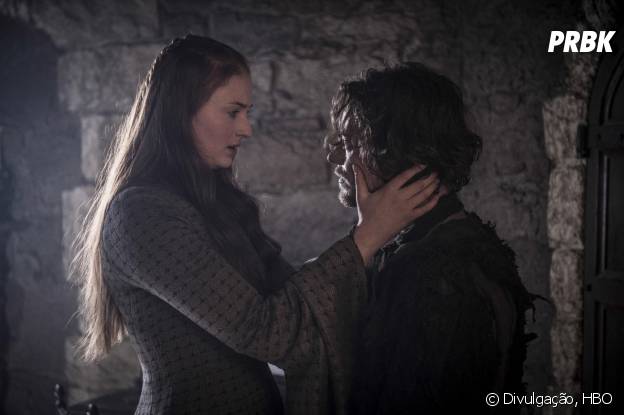 Em "Game of Thrones", Sansa (Sophie Turner) pode fugir com a ajuda de Theon (Alfie Allen)
