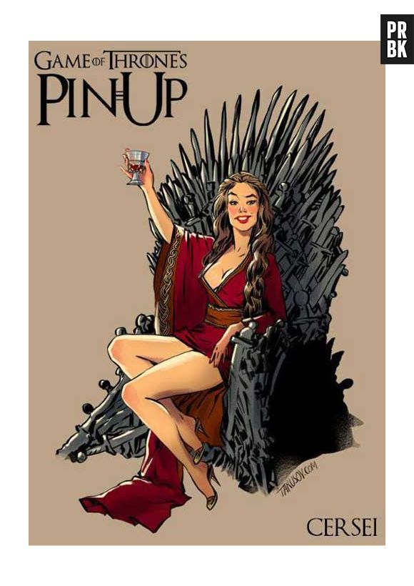 Cersei Lannister, de "Game of Thrones", toda poderosa em cima do trono de ferro