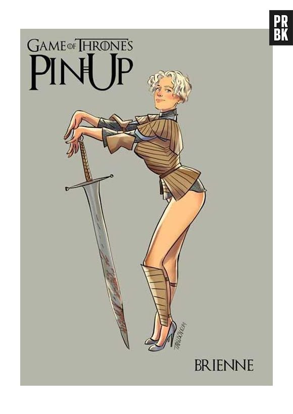 Em "Game of Thrones" o estilo de Brienne é mais diferente