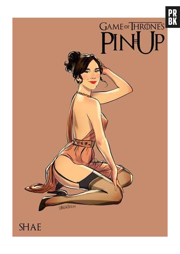 Shae já chamava atenção em "Game of Thrones", na ilustração ficou ainda melhor