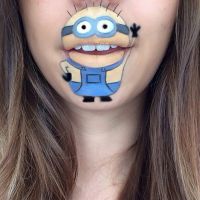 "Os Minions", "Frozen", "Pokémon" e outros personagens que viraram desenhos para os lábios!