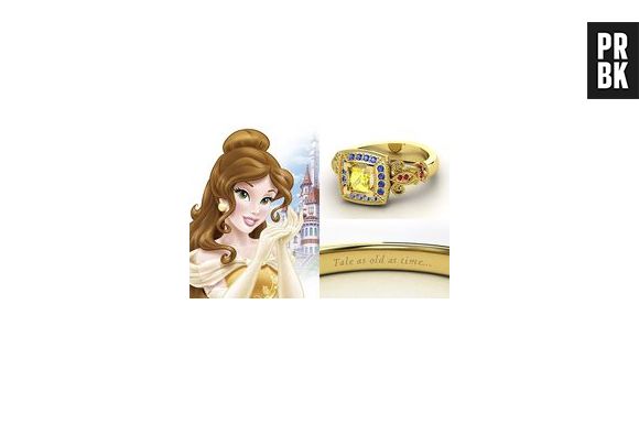 Era óbvio que o anel de Bela, de "A Bela e a Fera" teria que ser algo bem clássico