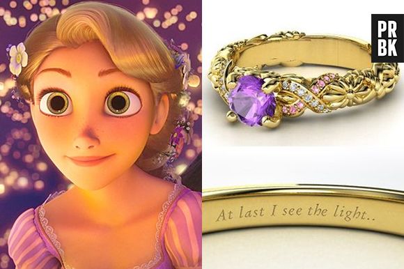 Nossa Rapunzel, de "Enrolados", não poderia ter inspirado um anel mais bonito