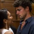Leandro (Cauã Reymond) e Celeste (Dira Paes) vivem um romance impossível em "Amores Roubados"!