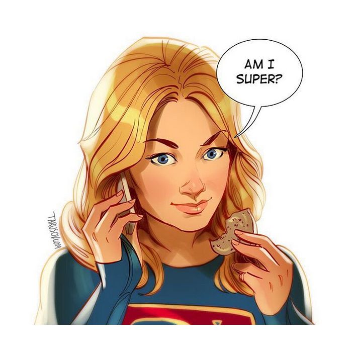 Não é uma fofa essa Supergirl?